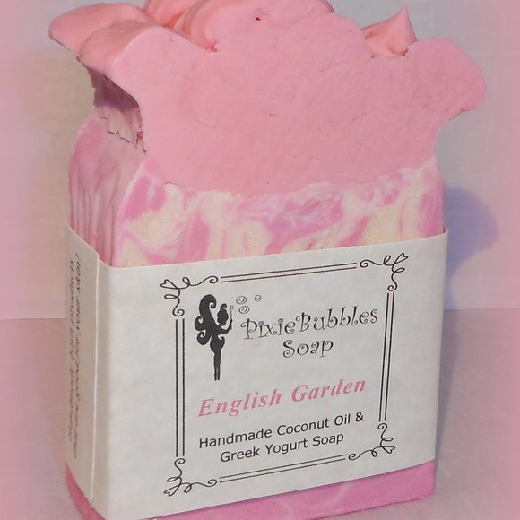 Handmade Soap Bar Coconut Oil ENGLISH GARDEN - Picture 2 of 3